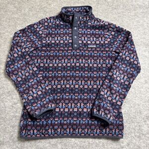 Patagonia Cedar Mesa Print Snap T Fleece Womens‎ Medium Pullover